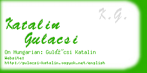 katalin gulacsi business card